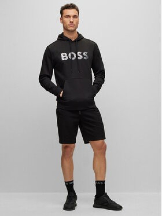 Boss Szorty sportowe Headlo Mirror 50486858 Czarny Regular Fit