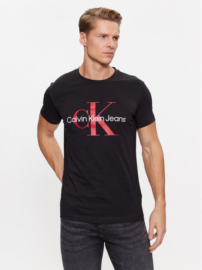 Calvin Klein Jeans T-Shirt J30J320935 Czarny Slim Fit