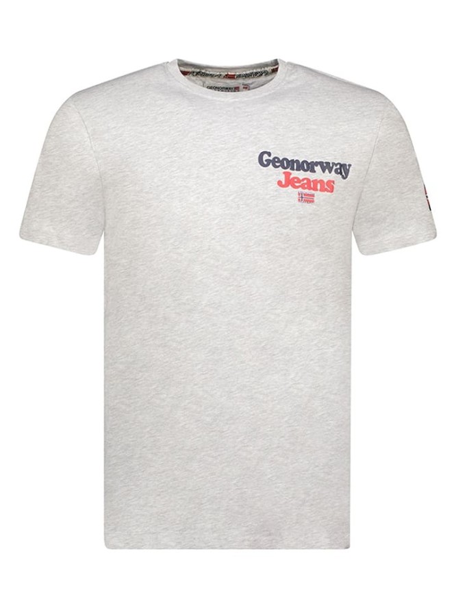Geographical Norway Koszulka w kolorze szarym rozmiar: XL