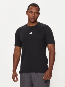 adidas T-Shirt Workout Logo IT2124 Czarny Regular Fit