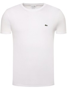 Lacoste T-Shirt TH6709 Biały Regular Fit