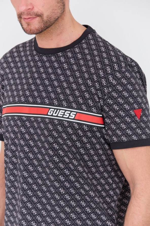 GUESS Czarny t-shirt Jamey