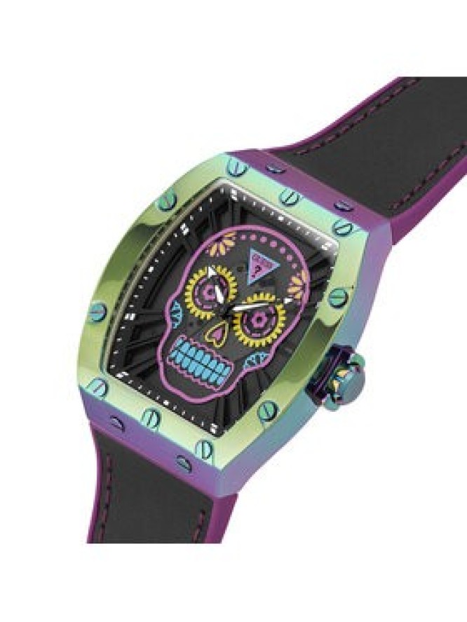 Guess Zegarek Day of The Dead Santa Muerte GW0506G2 Czarny