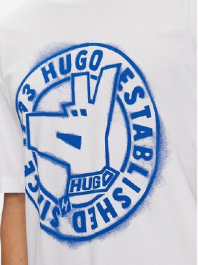 Hugo T-Shirt Norieles 50519387 Biały Regular Fit