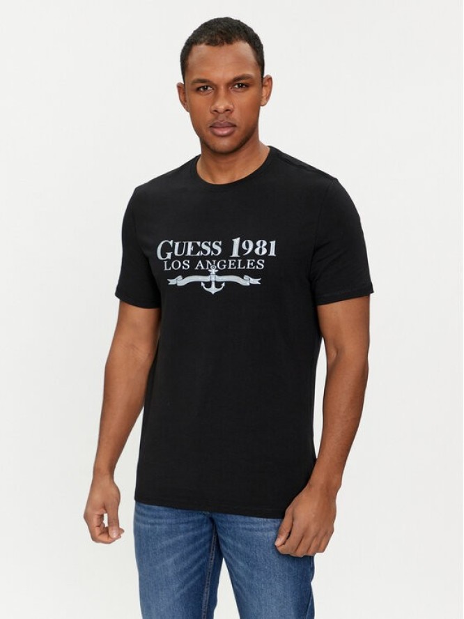 Guess T-Shirt M4GI27 J1314 Czarny Regular Fit