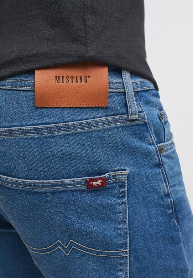 MUSTANG VEGAS MĘSKIE SPODNIE JEANSOWE JEANS DENIM BLUE 1013733 5000 583