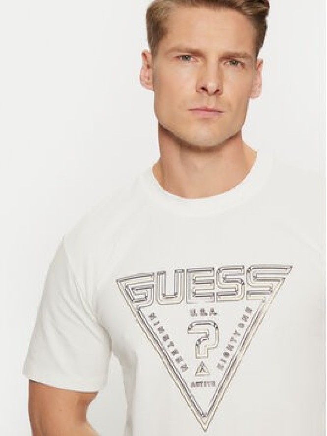 Guess T-Shirt Z5RI12 J1314 Écru Regular Fit