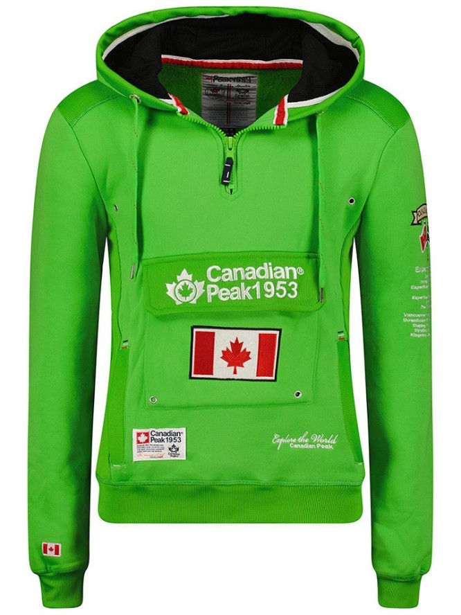Canadian Peak Bluza "Galapagos" w kolorze zielonym rozmiar: L