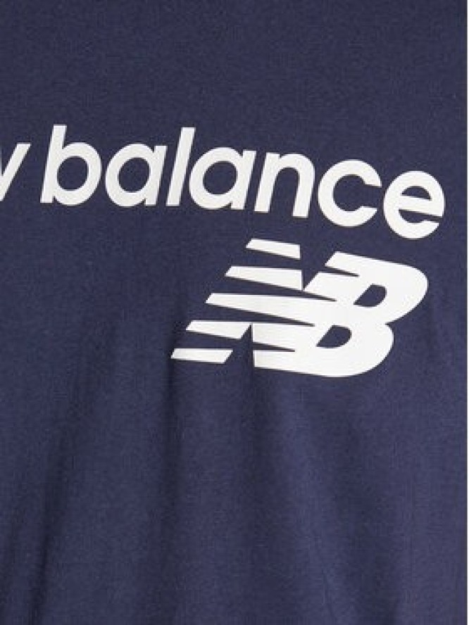New Balance T-Shirt Classic Core Logo MT03905 Granatowy Athletic Fit