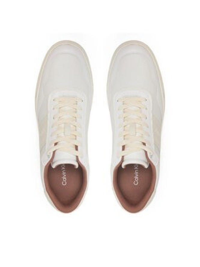 Calvin Klein Sneakersy Low Top Lace Up Logo HM0HM01653 Biały