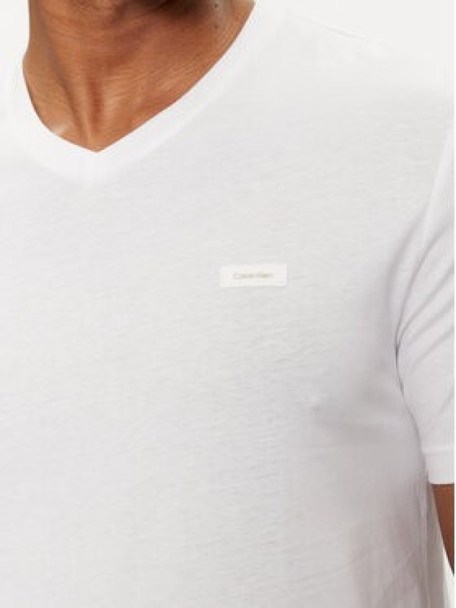 Calvin Klein T-Shirt Smooth K10K112507 Biały Regular Fit