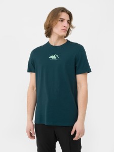 T-shirt regular z bawełny organicznej męski