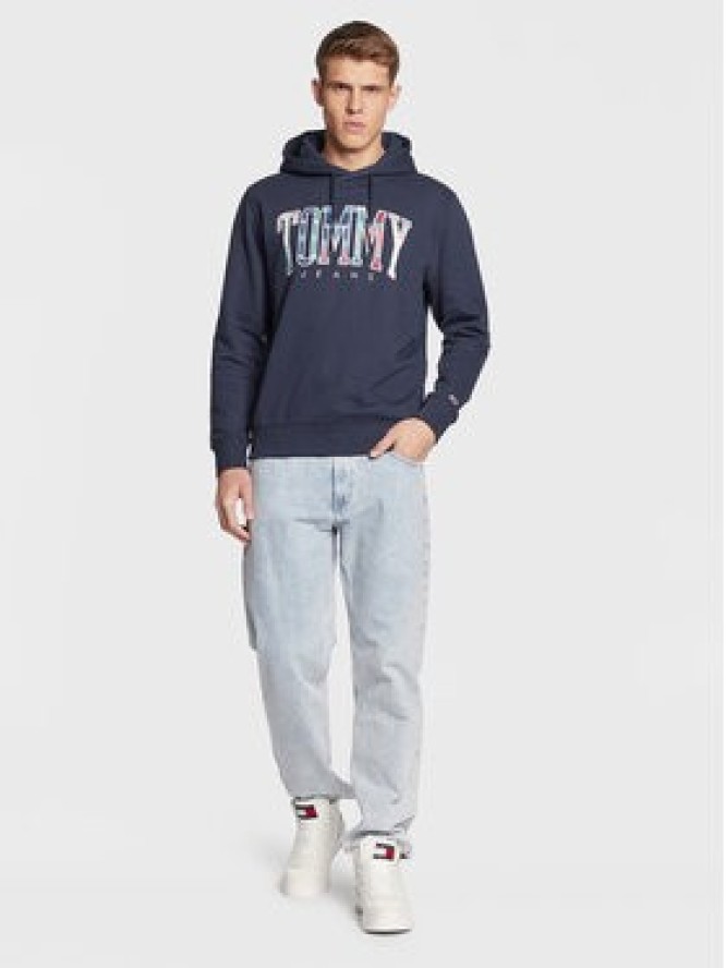 Tommy Jeans Bluza Tartan DM0DM15696 Granatowy Regular Fit