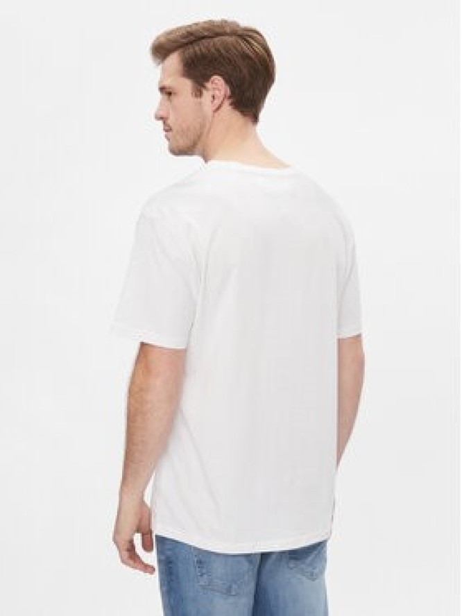 Tommy Jeans T-Shirt Tjm Reg Linear Logo Tee Ext DM0DM17993 Biały Regular Fit