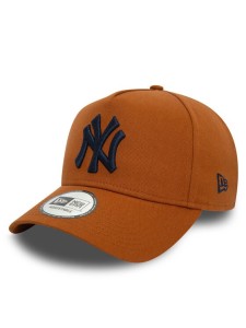 New Era Czapka z daszkiem New York Yankees League Essential 9FORTY E-Frame 60580697 Brązowy