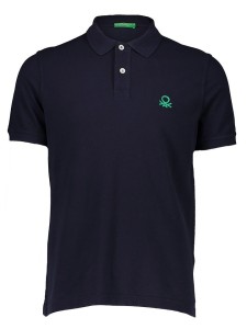 Benetton Koszulka polo w kolorze granatowym rozmiar: M