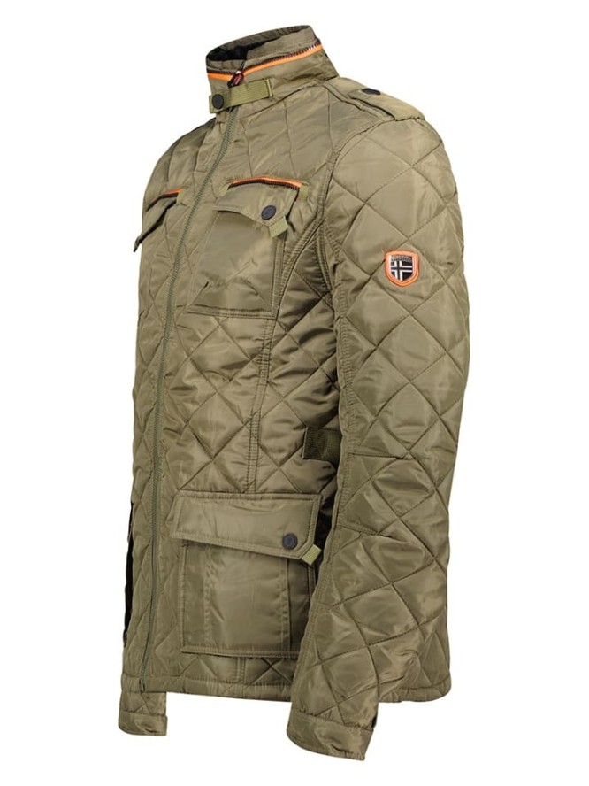 Geographical Norway Kurtka pikowana "Delio" w kolorze khaki rozmiar: S