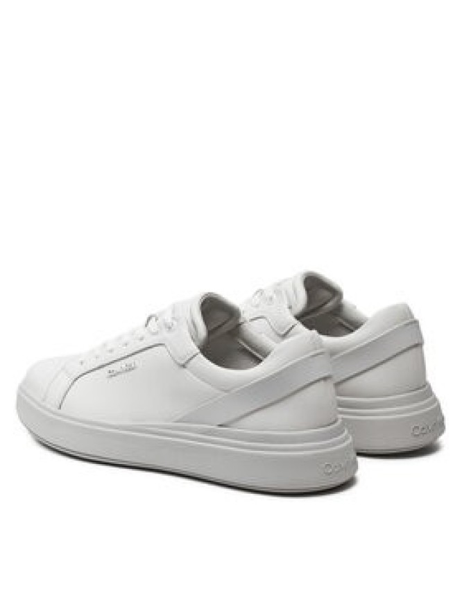 Calvin Klein Sneakersy Low Top Lace Up W/ Stripe HM0HM01494 Biały