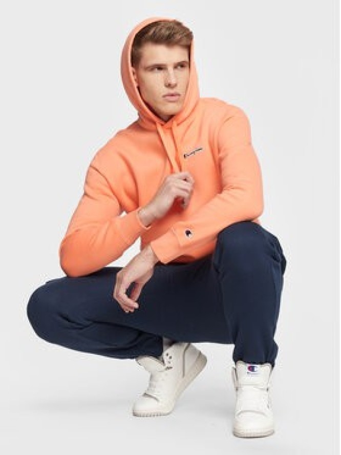 Champion Bluza Small Script Logo 217862 Pomarańczowy Regular Fit