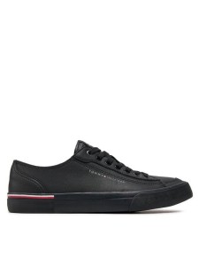 Tommy Hilfiger Sneakersy Corporate Vulc Leather FM0FM04953 Czarny