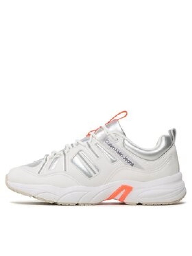 Calvin Klein Jeans Sneakersy Retro Tennis Laceup YM0YM00699 Biały