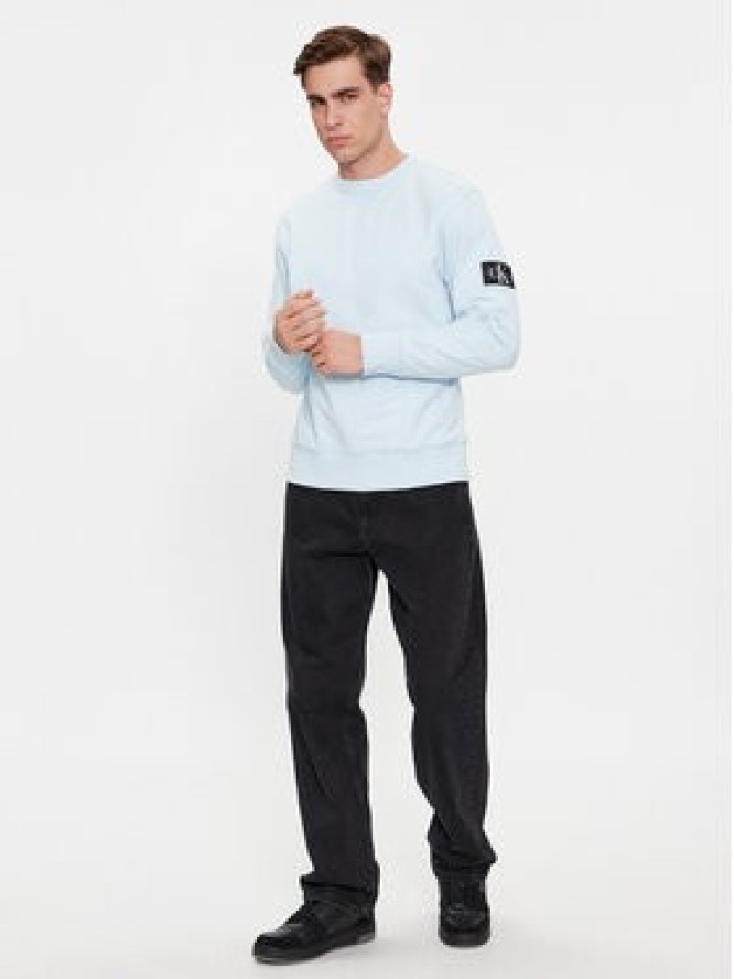 Calvin Klein Jeans Bluza J30J323426 Błękitny Regular Fit