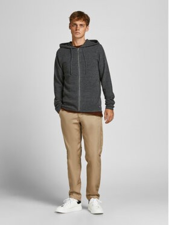 Jack&Jones Kardigan Hill 12190154 Szary Regular Fit