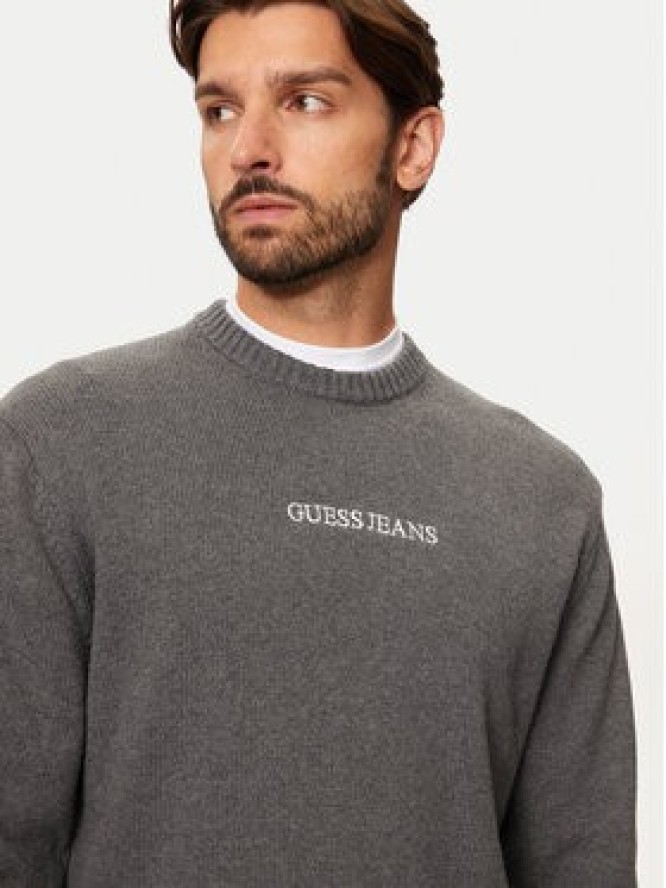 Guess Sweter M4BR31 Z3HM1 Szary Regular Fit