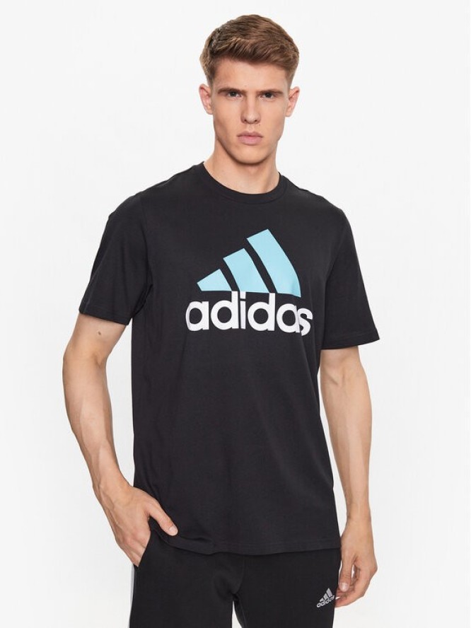 adidas T-Shirt Essentials Single Jersey Big Logo T-Shirt IJ8582 Czarny Regular Fit