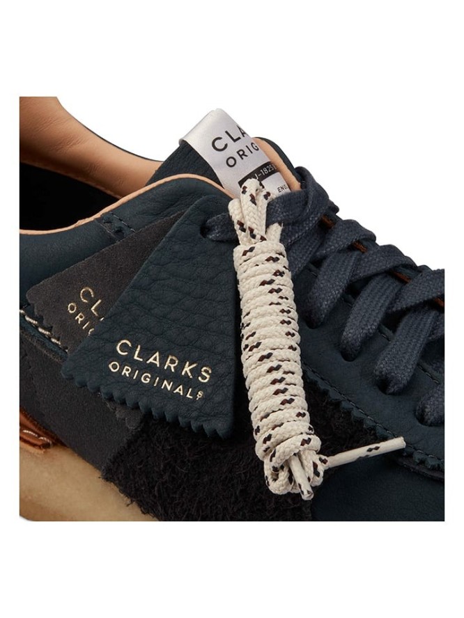 Clarks Skórzane sneakersy w kolorze granatowym ze wzorem rozmiar: 41