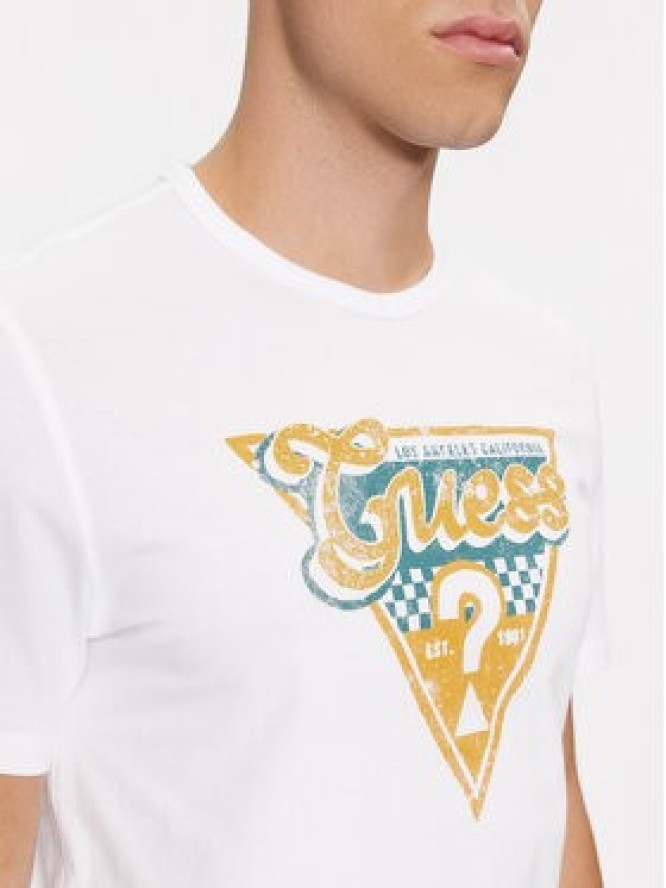 Guess T-Shirt M4RI06 I3Z14 Biały Regular Fit