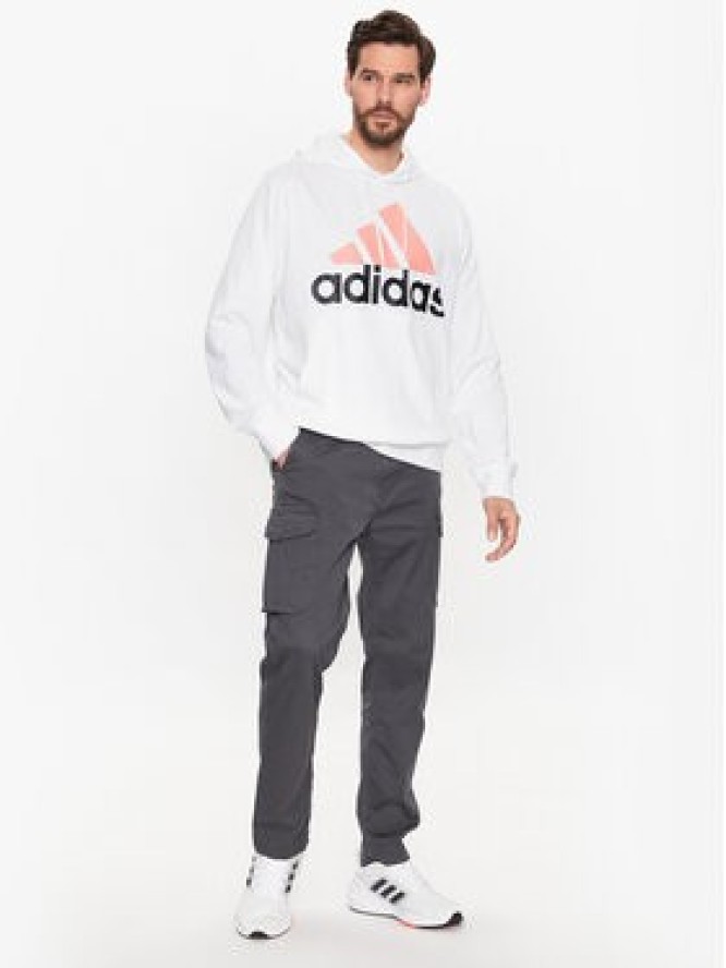 adidas Bluza Essentials Logo IJ8573 Biały Regular Fit