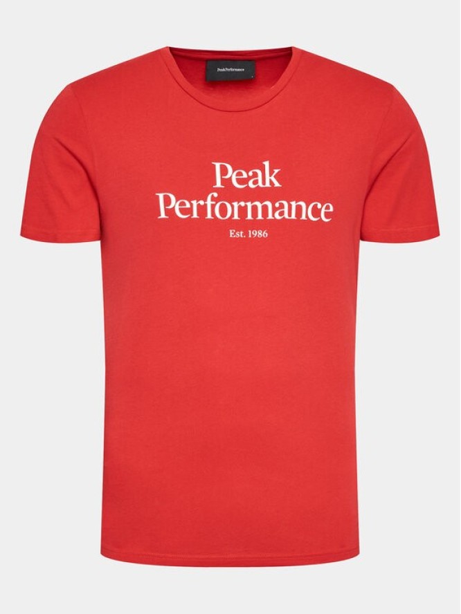 Peak Performance T-Shirt Original G77692400 Czerwony Slim Fit