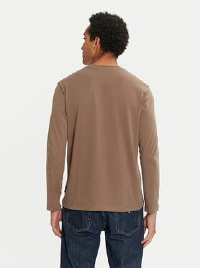 Sisley Longsleeve 3B7SS1045 Brązowy Regular Fit