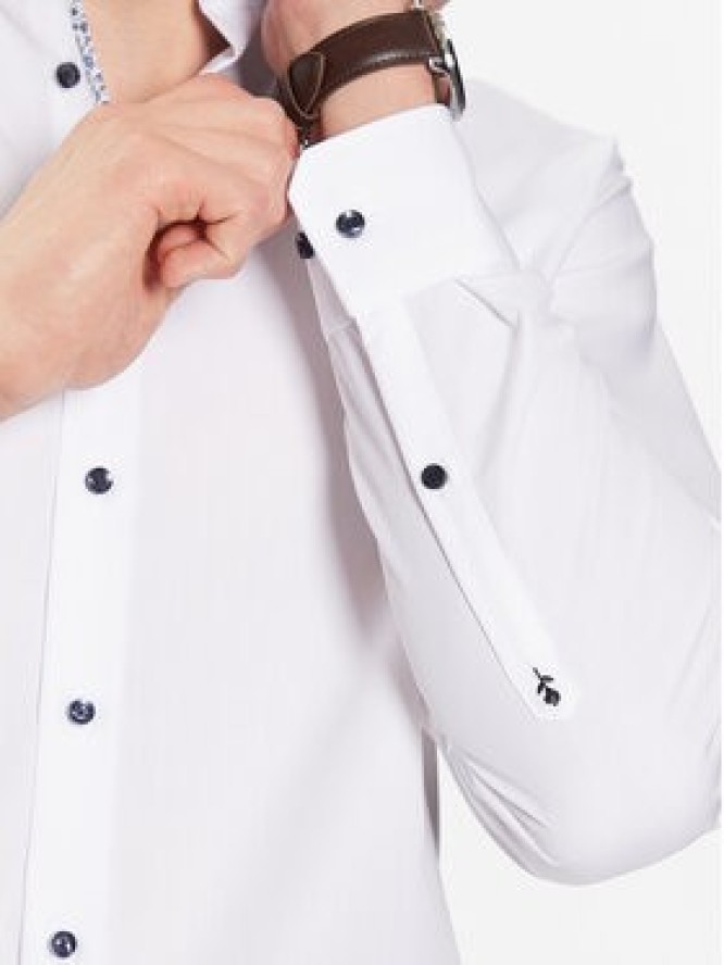 Seidensticker Koszula 01.840810 Biały Shaped Fit