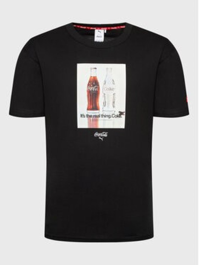 Puma T-Shirt COCA-COLA 536159 Czarny Regular Fit