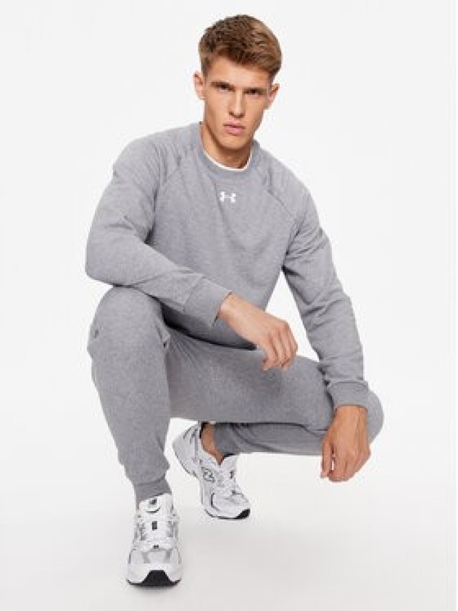 Under Armour Bluza Ua Rival Fleece Crew 1379755 Szary Loose Fit