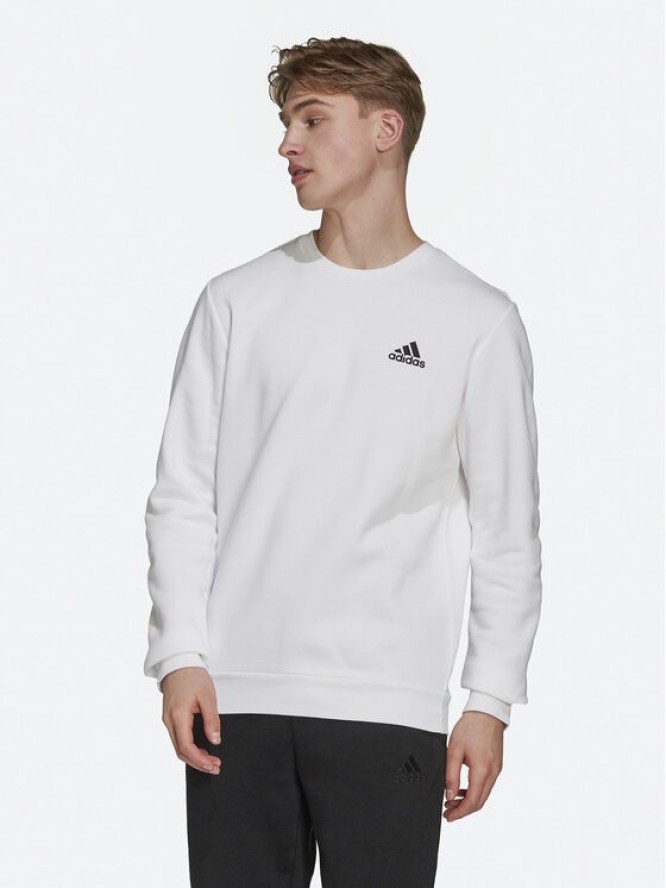 adidas Bluza Essentials H12220 Biały Regular Fit