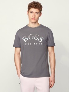 Boss T-Shirt Tee 1 50431773 Szary Regular Fit