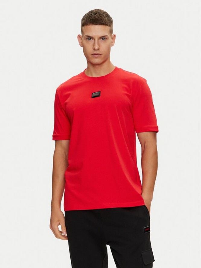 Hugo T-Shirt Diragolino_Gel 50528171 Czerwony Regular Fit