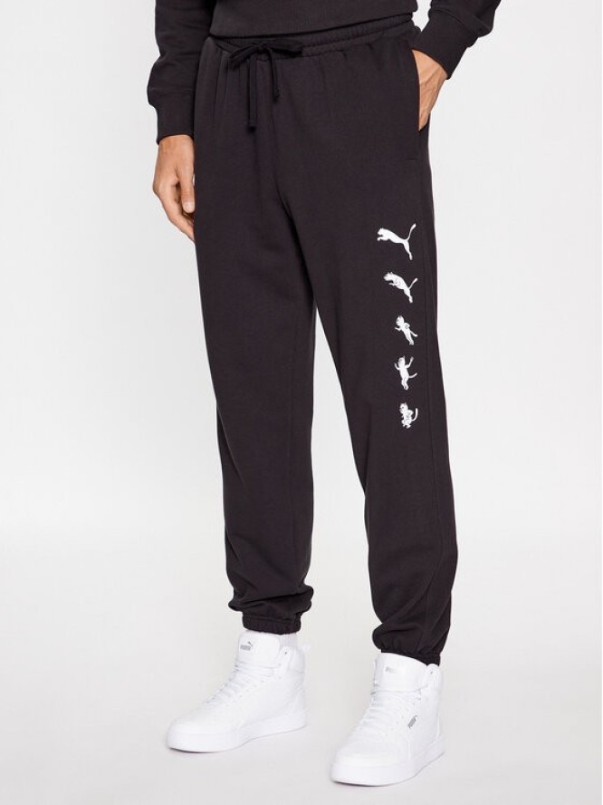 Puma Spodnie dresowe Puma X Ripndip 622199 Czarny Relaxed Fit