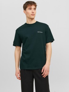 Jack & Jones Koszulka "Jorvesterbro" w kolorze zielonym rozmiar: S