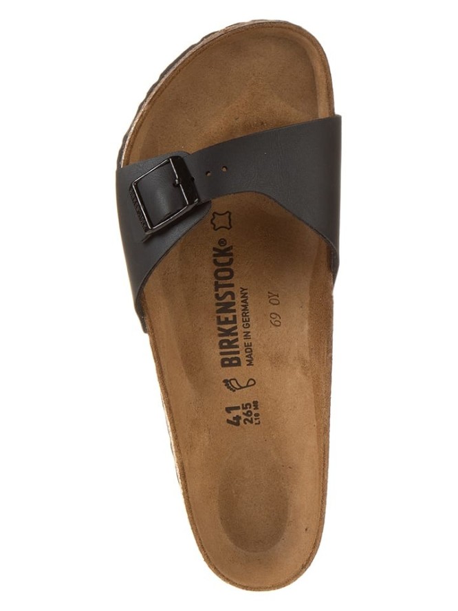 Birkenstock Klapki "Madrid" w kolorze czarnym rozmiar: 43