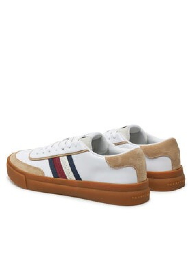 Tommy Hilfiger Sneakersy Th Cupset 1A2 Lth Mix FM0FM05118 Biały