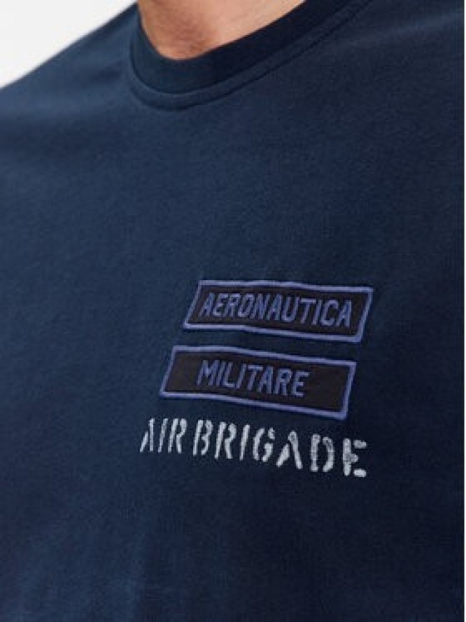 Aeronautica Militare Longsleeve 232TS2127J584 Granatowy Regular Fit