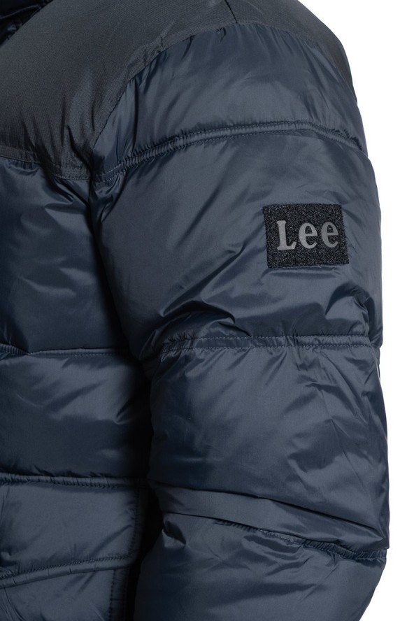 LEE PUFFER JACKET MĘSKA KURTKA ZIMOWA BLACK L86NSZ01