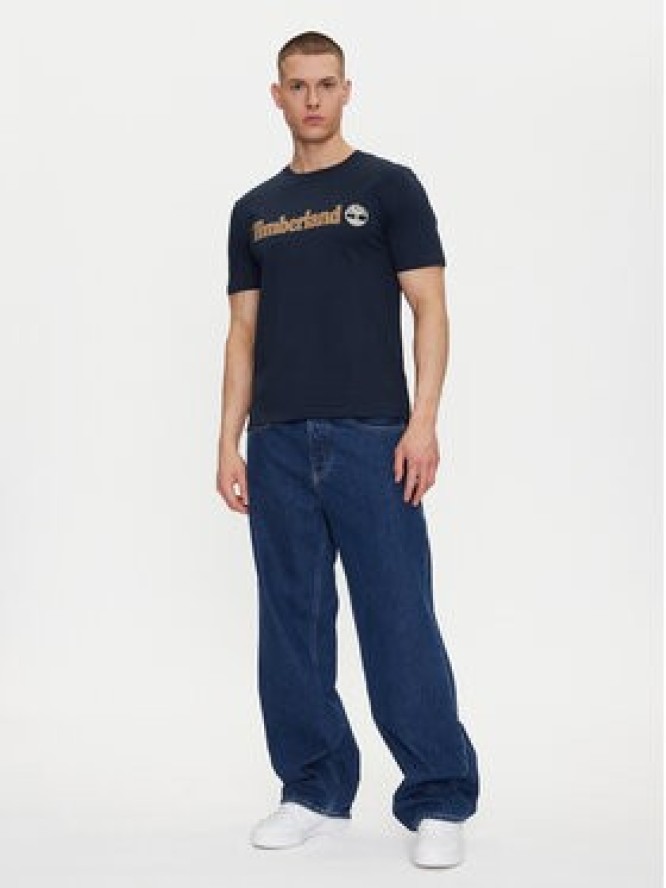 Timberland T-Shirt TB0A5UPQ Granatowy Regular Fit