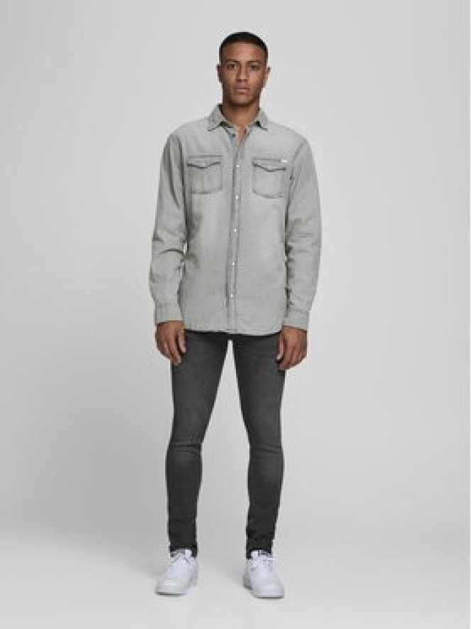 Jack&Jones Koszula Sheridan 12138115 Szary Slim Fit