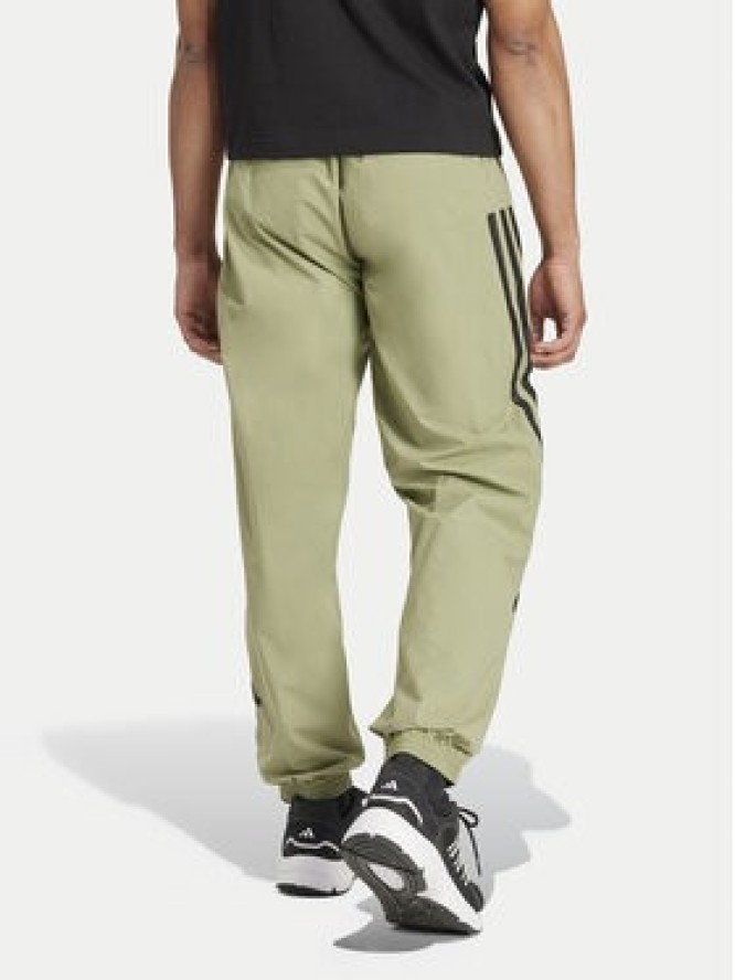 adidas Spodnie dresowe Future Icons 3-Stripes IW8549 Zielony Regular Fit