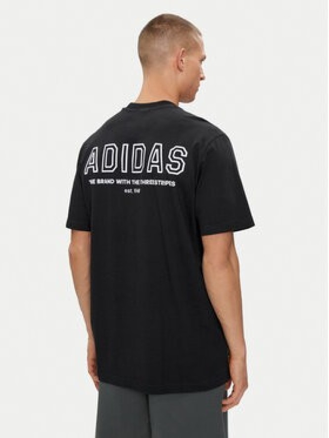 adidas T-Shirt IR8363 Czarny Loose Fit
